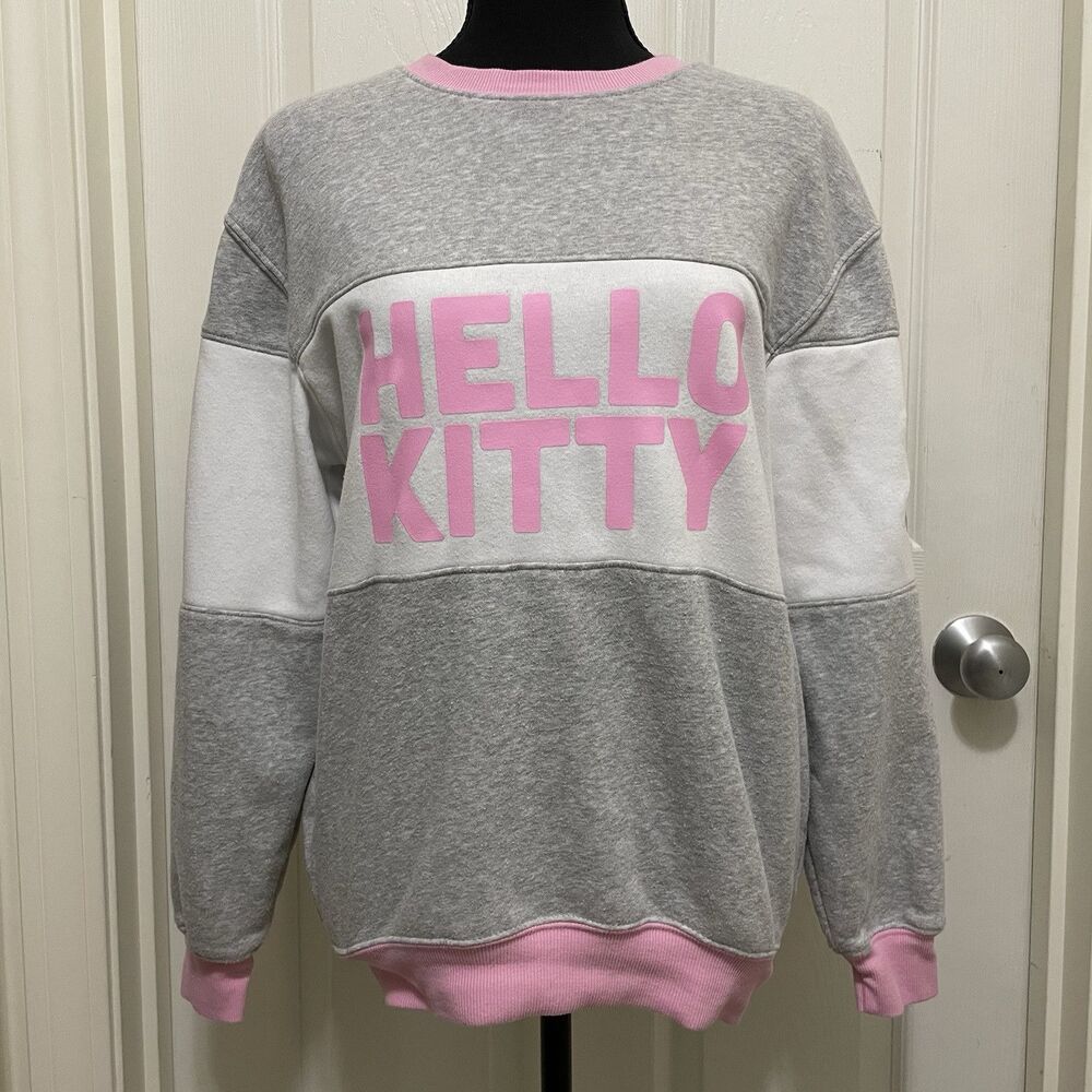 Hybrid Apparel Hello Kitty Pullover‎ Sweatshirt Crew Neck Women's X-Small XS
